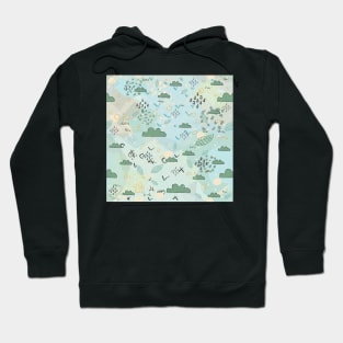 Cloud Pattern Hoodie